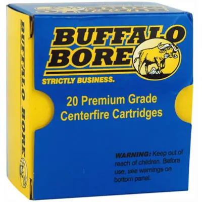 Buffalo Bore Ammunition 27E/20 Standard Pressure 380 ACP 100 gr Hard Cast Flat Nose (HCFN) 20 Round Box