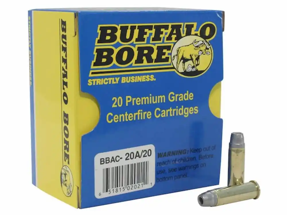 Buffalo Bore Ammunition 20A/20 Heavy 38 Special +P 158 gr Soft Cast Hollow Point 20 Round Box