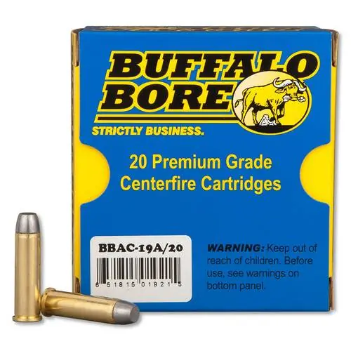 Buffalo Bore Ammunition 19A/20 Outdoorsman 357 Mag 180 gr Hard Cast Flat Nose (HCFN) 20 Round Box