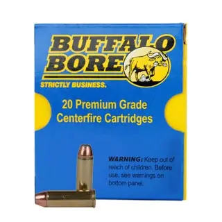 Buffalo Bore Ammunition 4C/20 Heavy 44 Rem Mag 270 gr Semi Jacketed Flat Point (SJFP) 20 Round Box