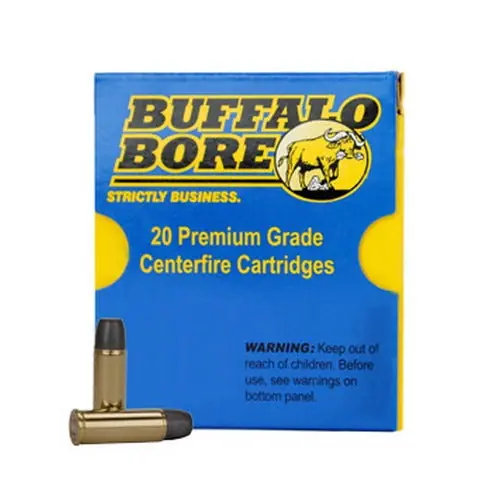 Buffalo Bore Ammunition 3A/20 Heavy 45 Colt (LC) +P 325 gr Lead Flat Nose (LFN) 20 Round Box