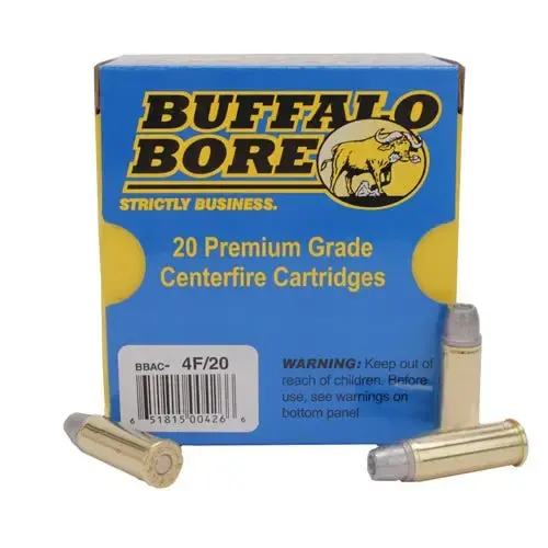 Buffalo Bore Ammunition 4F/20 Deer Grenade 44 Rem Mag +P 240 gr Gas Checked Hollow Point 20 Round Box