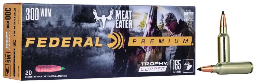 Federal P300WSMTC2 Premium 300 WSM 165 gr Trophy Copper (TC) 20 Round Box
