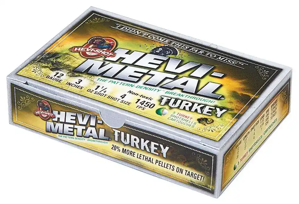 Hevishot 32045 Hevi-Metal Turkey 20 Gauge 3 1 oz 4,6 Shot 5 Round Box