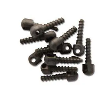 Grovtec US Inc GTHM51 Wood Screw Swivel Studs 0.75" 12-Pack Black