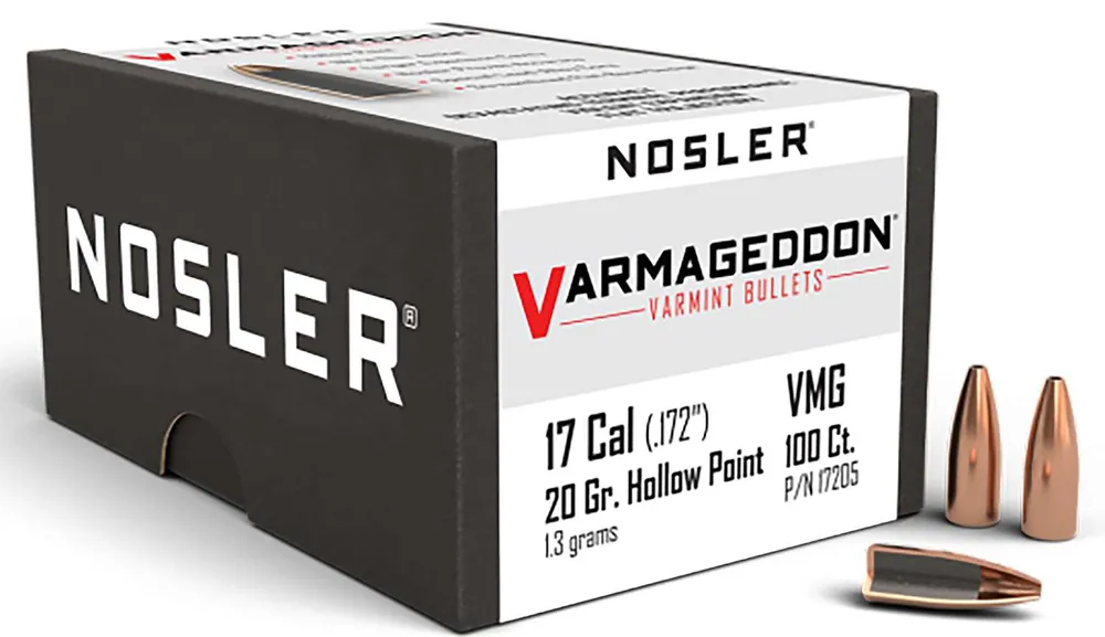 Nosler 17225 Varmageddon .22 Cal .224 40 gr Flat Base Hollow Point (FBHP) 100 Per Box