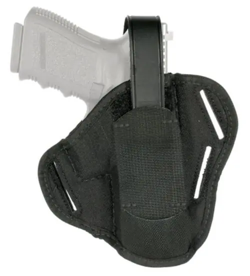 Blackhawk 40PC03BK Pancake OWB 5-6.5" Med/Lg DA Revolver Nylon Black