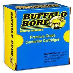 Buffalo Bore Ammunition 25A/20 Heavy Low Flash 357 Sig 125 gr Jacketed Hollow Point (JHP) 20 Round Box