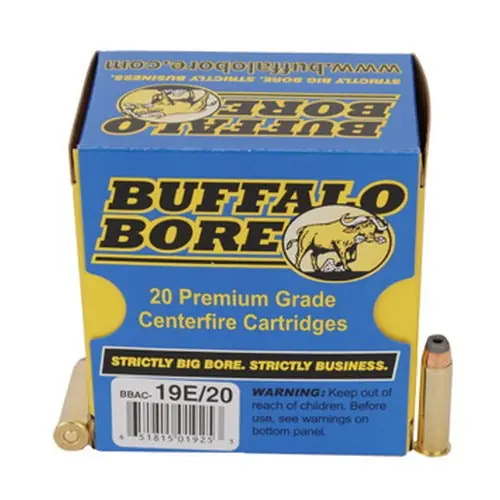 Buffalo Bore Ammunition 19E/20 Tactical 357 Mag 158 gr Jacketed Hollow Point (JHP) 20 Round Box