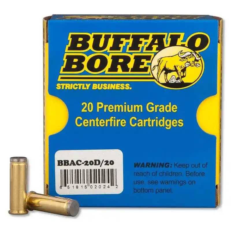 Buffalo Bore Ammunition 20D/20 Standard Pressure Heavy 38 Special 150 gr Hard Cast Wadcutter (HCWC) 20 Round Box