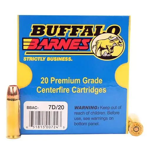 Buffalo Bore Ammunition 7D/20 Buffalo-Barnes Lead-Free 454 Casull 250 gr Barnes XPB 20 Round Box