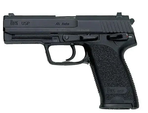 HK 81000318 USP V7 LEM 40 S&W 4.25" 13+1 Black Blued Steel Black Polymer Grip