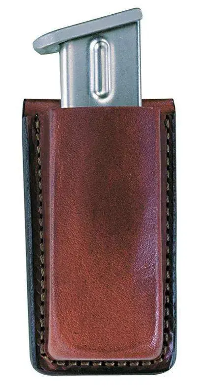 Bianchi 18055 Open Top Single Fits Glock Luger/40 S&W Leather Tan