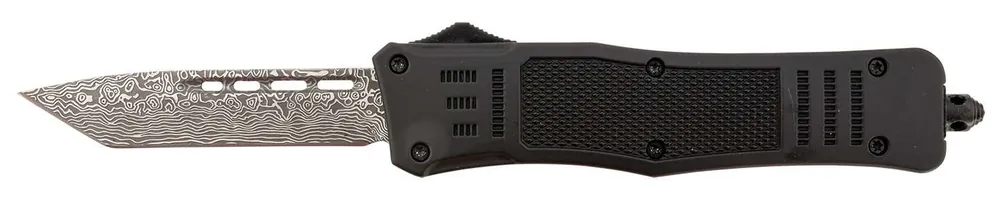 Steel River Knives T618BDT Spartan Medium 3.25" Tanto Plain Black/Silver 440C SS Blade/ 4.50" Black Aluminum Zinc Alloy Handle