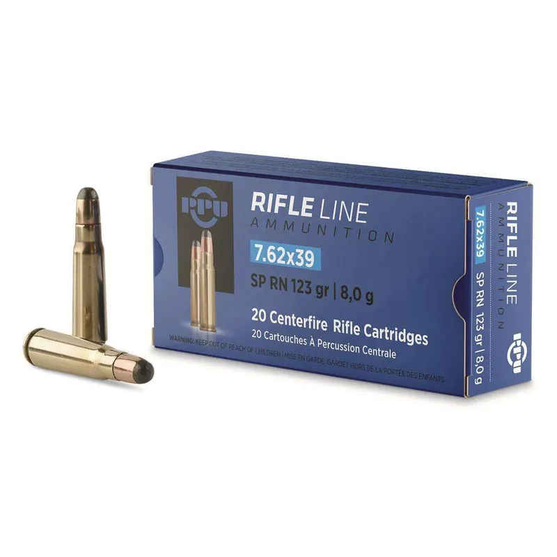 PPU PP739P 7.62X39 PSP 123GR 20 Round Box