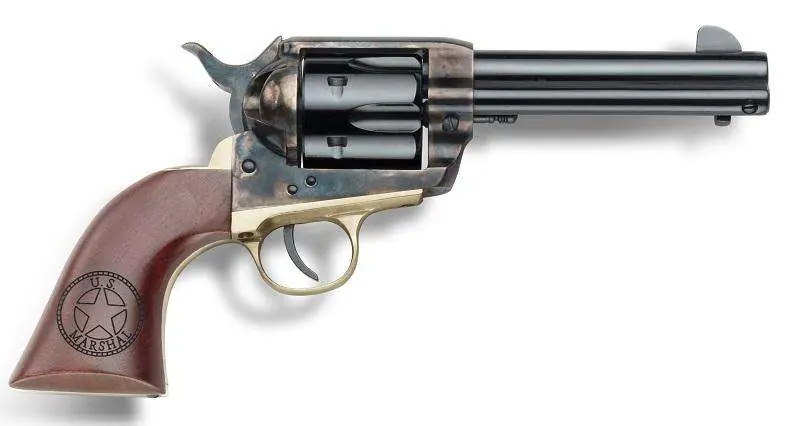 1873 US MARSHAL .357MAG 4 3/4IN W/9MM CYL CASE COLORED/ WALNUT GRIP