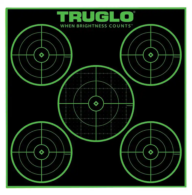 TRU TG-TG11A25 TARGET 5-BULLSEYE 12X12 25PK