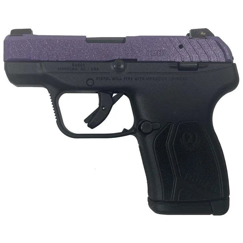Ruger LCP 380 Max Handgun .380 Auto 10rd Magazine 2.75 BBL BLUE PURPLE SPAR