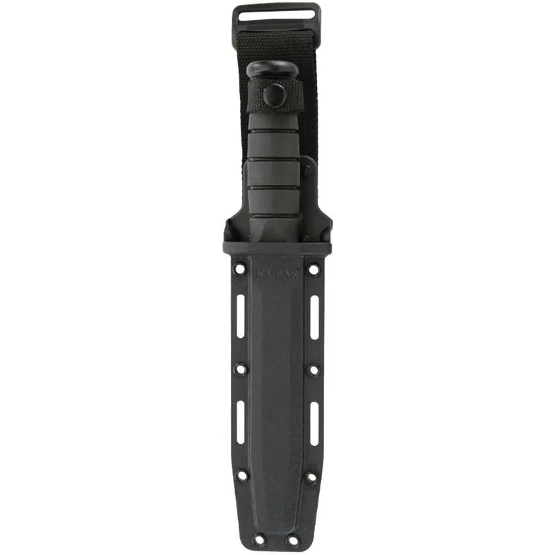 KA-BAR FIGHTING/UTILITY KNIFE 7" W/PLASTIC SHEATH BLACK