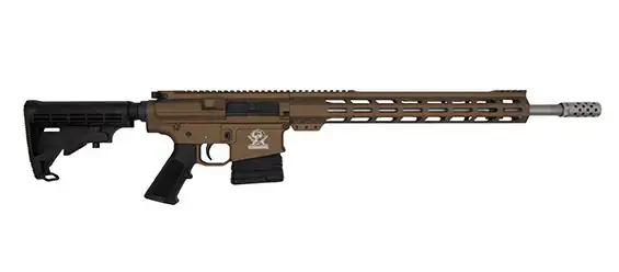 GLFA AR10 RIFLE .243 WIN. 24" S/S BBL 5-SHOT FDE