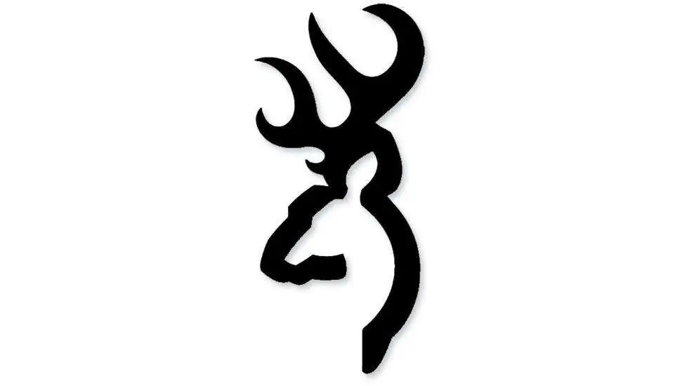 Browning DECAL BUCKMARK 4" BLACK