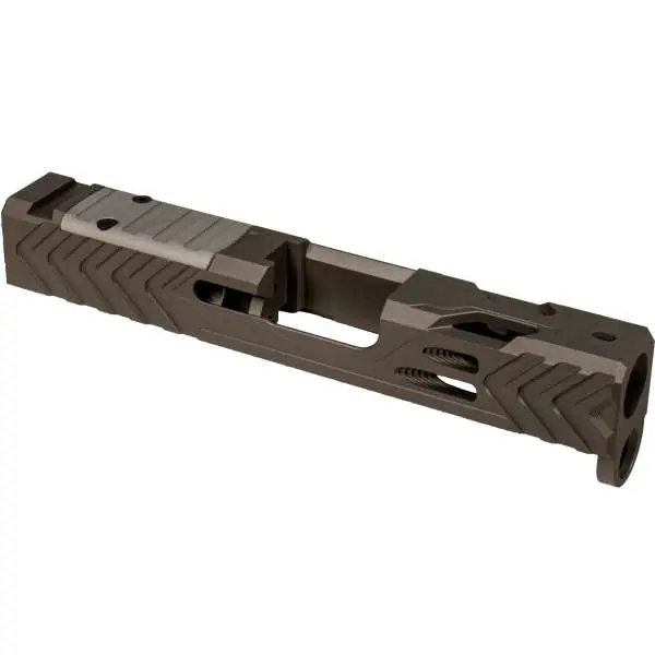 SHARK COAST GHOST GLOCK 43X SLIDE TUNGSTEN SHIELD RMSC OPTIC CUT