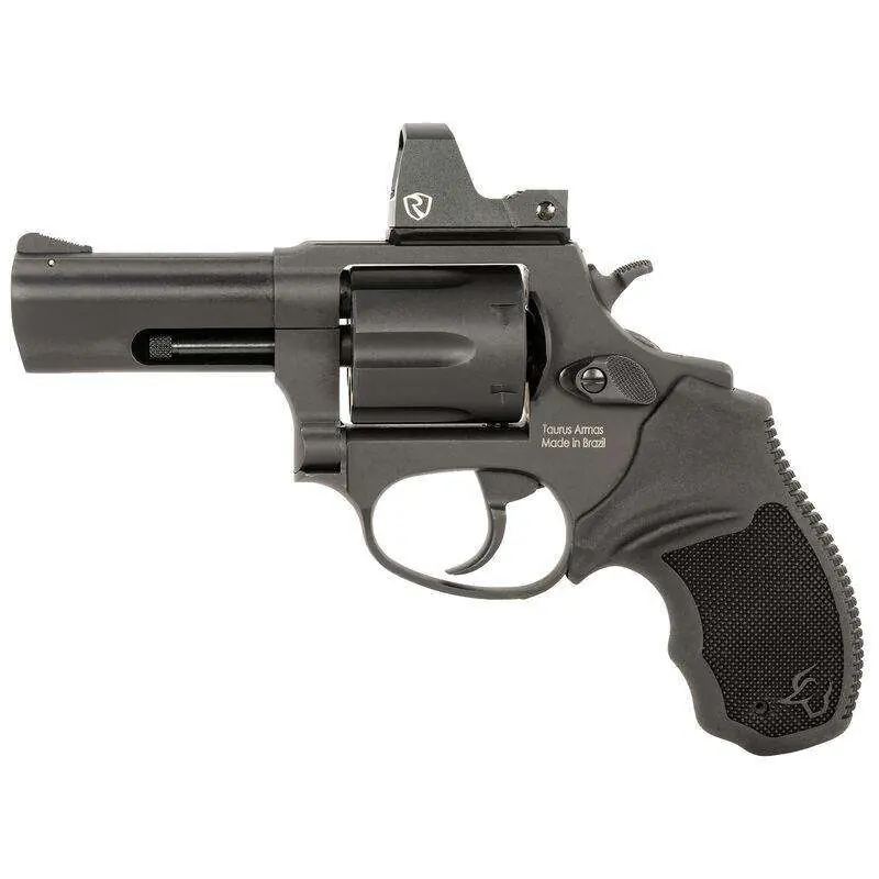 Taurus 2856P31R 856 T.O.R.O. 38 Special 6 Shot 3", Black Stainless Steel, Optic Ready Frame, Rubber Grip, Riton Red Dot