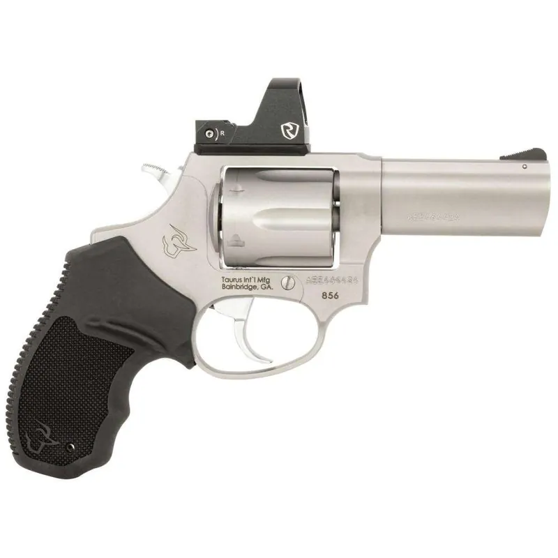 Taurus 2856P39R 856 T.O.R.O. 38 Special 6 Shot 3", Black Stainless Steel, Optic Ready Frame, Black Rubber Grip, Riton Red Dot