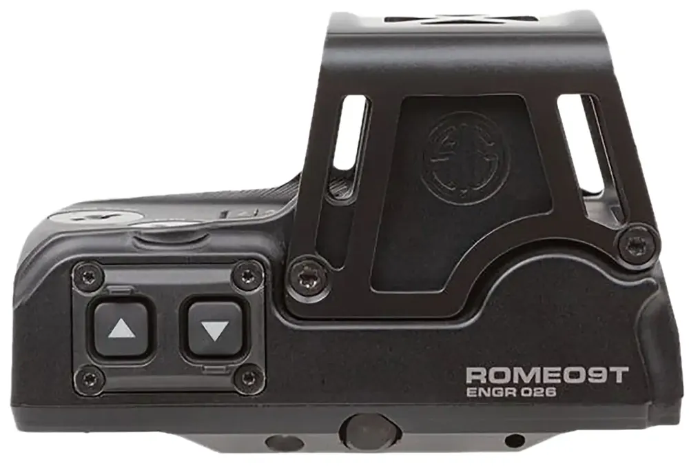 ROMEO9T RED DOT SIGHT, DUAL RETICLE, 0.5 MOA ADJ, CR123A, HEX BOLT MOUNT, SHROUD, BLACK