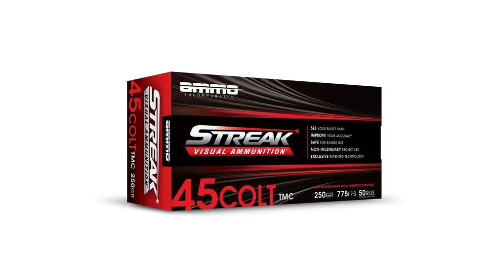 AMMO INC STREAK AMO 45 COLT 250GR TMC RED 50RD (20 BOX CASE)