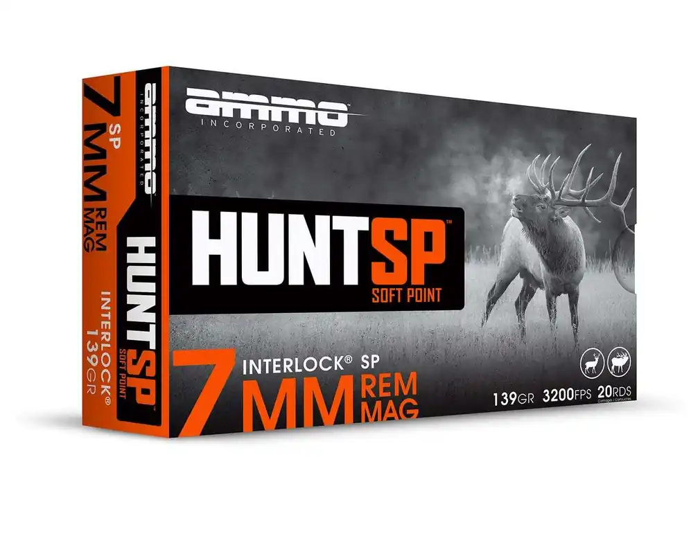 AMMO INC HUNTSP AMO 7MM REM 139GR INTERLOCK SP 20RD