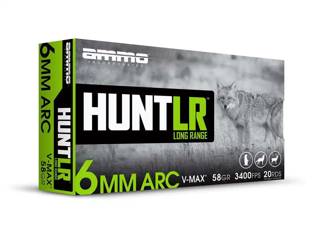 AMMO INC HUNTLR AMO 6MM ARC 58GR V-MAX 20RD