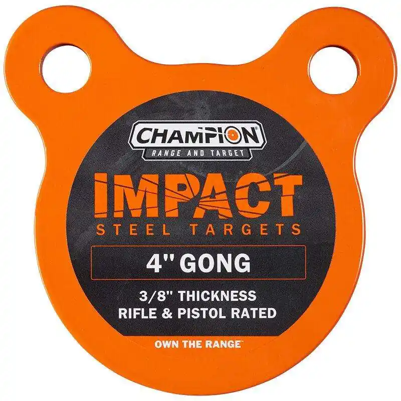Impact Steel 4" Gong Rifle Rated Sticker