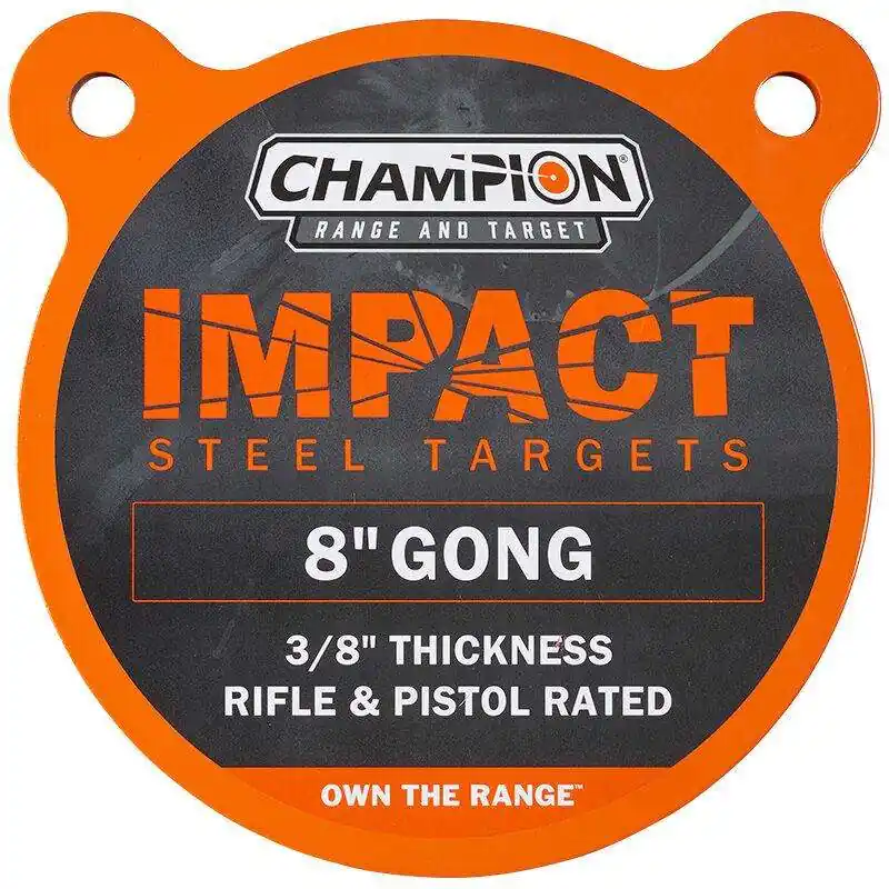 Impact Steel 8" Gong Rifle Rated Sticker