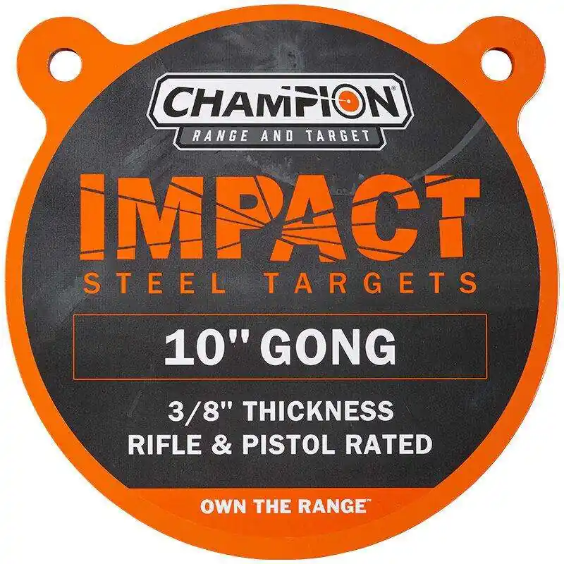 Impact Steel 10" Gong Rifle Rated Sticker