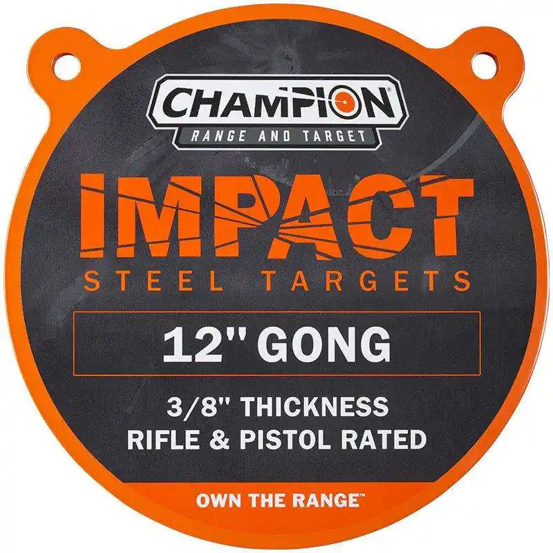 Impact Steel 12" Gong Rifle Rated Sticker