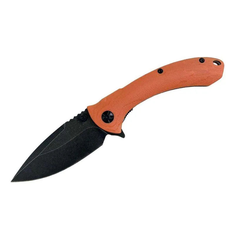 ABKT Knife Elite Protector II Tech Folder - Orange 3.5in Blade