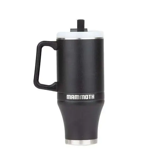 Mammoth Ascent 40 oz Tumbler with handle and straw - Black