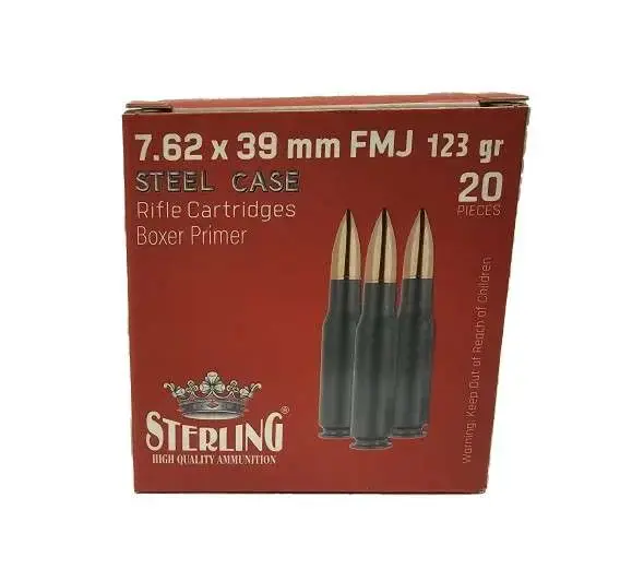 STLG 7.62x39 123FMJ STL SEL 20