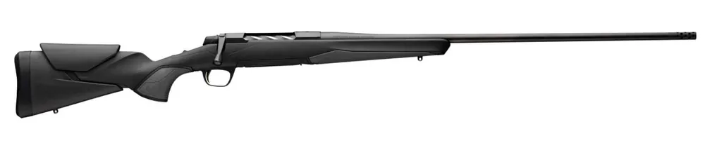 Browning 036003297 X-Bolt 2 Hunter Full Size 300 PRC 3+1 26" Matte Black Threaded Sporter Barrel, Matte Black Drilled & Tapped Steel Receiver, Black Adjustable Vari-Tech w/Grip Module Synthetic Stock