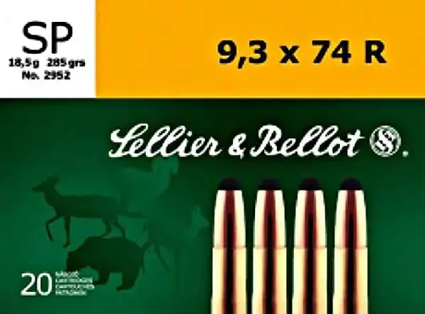 CASE OF 18 RIFLE 9.3X74R 285 SP 20/BX