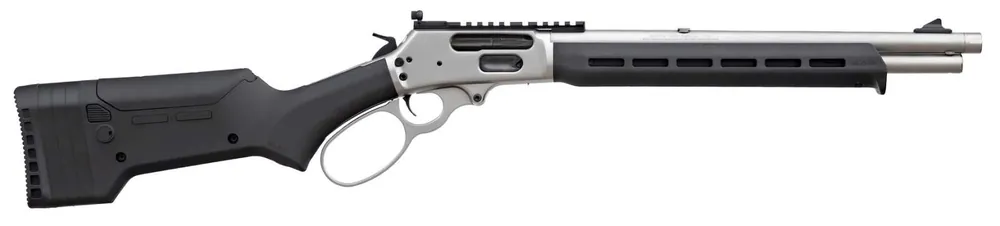 Marlin 70912 1895 Trapper 45-70 Gov 5+1 16.17" Satin Threaded Barrel, Picatinny Rail Stainless Steel Receiver, Black Adjustable Magpul ELG Synthetic Stock