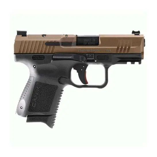 Canik TP9 ELITE SC 9mm Luger (9x19 Parabellum) 12RD 3.5inBBL GRN FIBER OPTIC SIGHT BRONZE BLEM