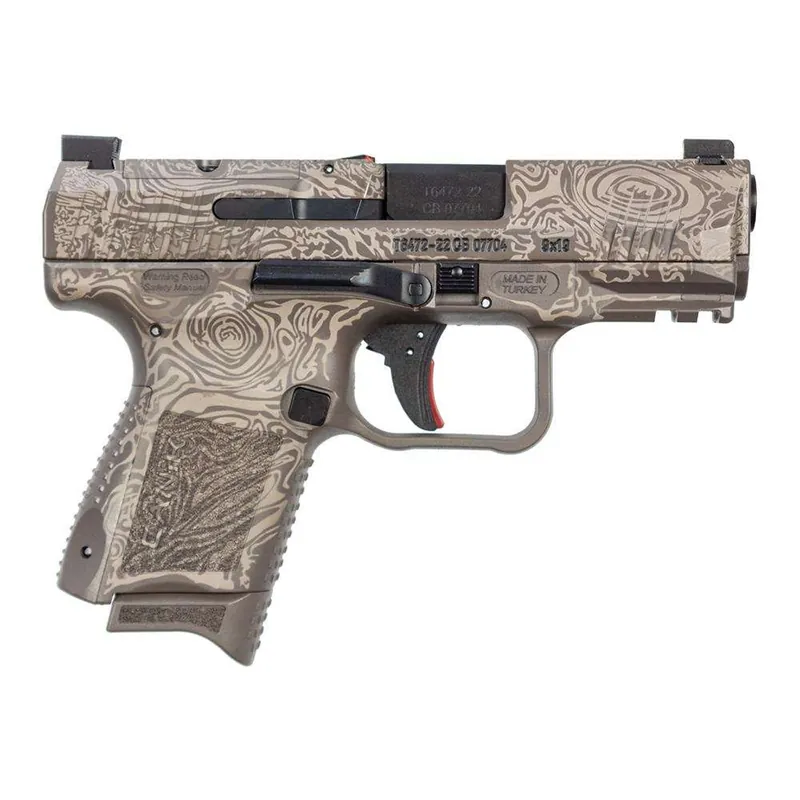 Canik TP9 ELITE SC 9mm Luger (9x19 Parabellum) 3.5inBBL DOT SIGHT DAMASCUS BRN CERAKOTE BLEM