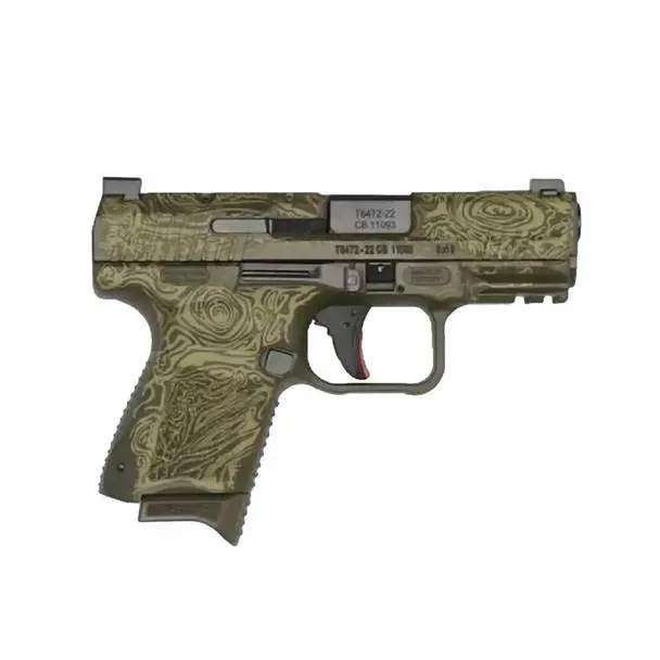 Canik TP9 ELITE SC 9MM 12RD 3.5inBBL DOT SIGHT DAMASCUS GRN CERAKOTE BLEM