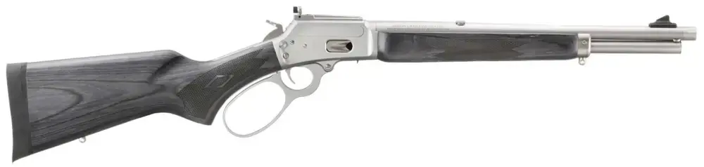 Marlin 1894 Trapper Full Size 44 Special/44 Rem Mag 8+1/9+1 16.10" Satin Threaded Barrel, Satin Stainless Steel Receiver, Fixed Black Laminate Stock