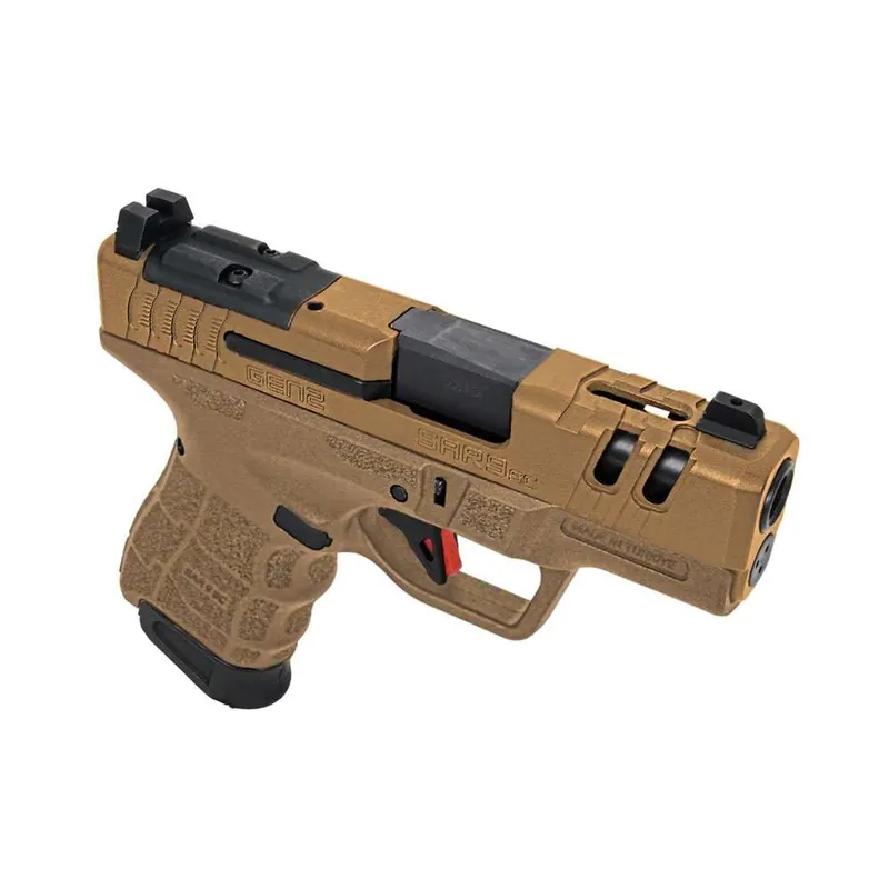 SAR USA SAR9SCG2BR SAR9 SC Gen2 Sub-Compact Frame 9mm Luger 15+1 3.30" Black Steel Barrel, Bronze Cerakote Ported/Serrated Steel Slide, Bronze Polymer Frame & Grip