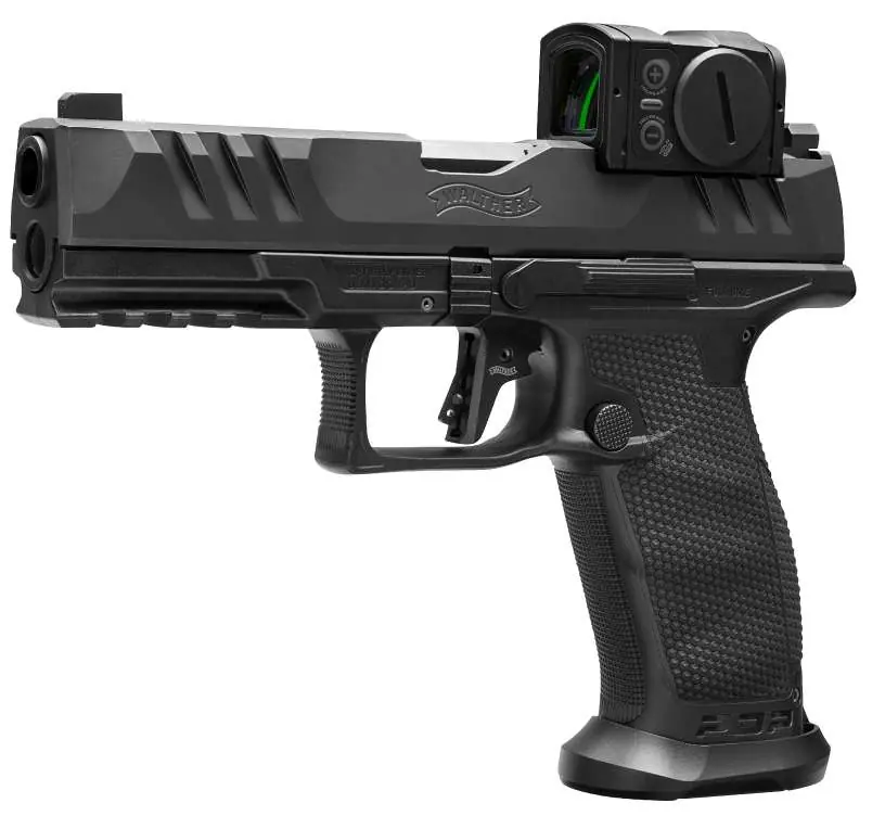 WALTHER PDP PRO ACRO INSTALLED 9MM 4.5" 10-SHOT BLACK FRAME