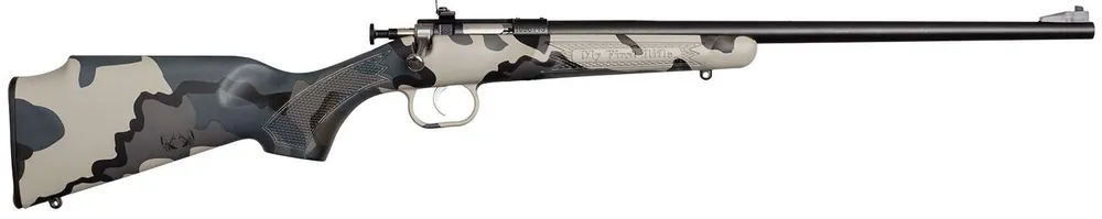 Crickett KSA2176 My First Rifle Gen2 22 S/L/LR Single Shot 16.10" Blued Steel Barrel & Receiver, Kuiu Vias Camo Synthetic Fixed Stock, EZ Loader