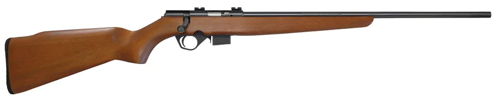 Mossberg International 38180 817 17 HMR 5+1 21" Blued Wood Right Hand